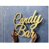 Надпись "Candy Bar" на телегу